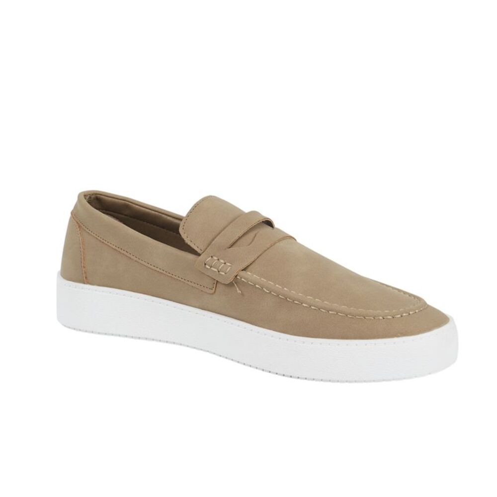 Brave Soul Mens PU Loafers / Taupe